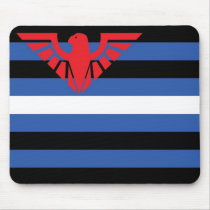 Leather Flag (Eagle) mousepads by BearOnTheMountain Leather Flag (Eagle) mousepads