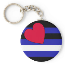 Leather Flag Key Chains