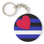 Leather Flag Key Chains
