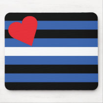 Leather Flag (traditional) mousepads by BearOnTheMountain Leather Flag (traditional) mousepads