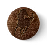 Leather Horse Button