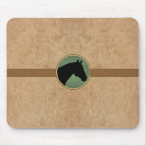 Leather Horse MousePad by RanchLady Leather Horse MousePad