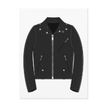 Leather Jacket Postcard by markmurphycreative Leather Jacket Postcard