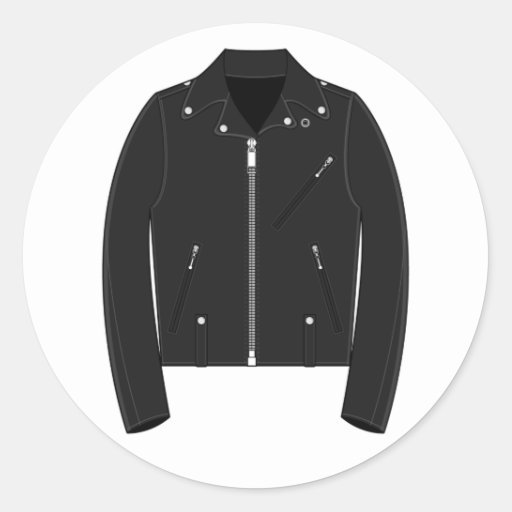 Leather Jacket Sticker Zazzle