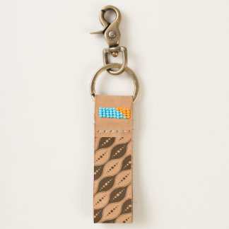 Leather Keychain Retro Style