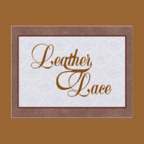 Leather & Lace Save the Date POSTCARDS