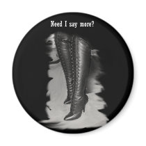 Leather Lace Up Boots Magnets