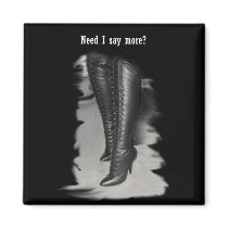 Leather Lace Up Boots Magnets
