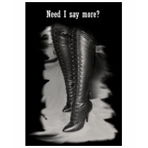 Leather Lace Up Boots T-Shirts