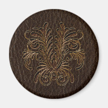 Leather-Look Bouquet 1 Dark Magnets
