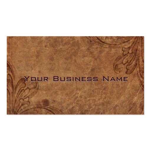 Leather Look Corporate Business Card (front side)