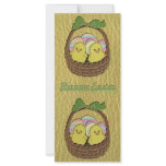 Leather-Look Easter Basket Personalized Rack Card