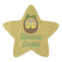 Leather-Look Easter Basket Stickers