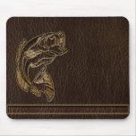 Leather-Look Fish Dark Mousepads
