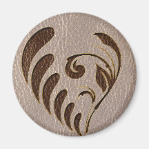 Leather-Look Flower Soft Fridge Magnets