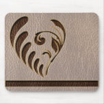 Leather-Look Flower Soft Mouse Pads