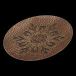 Leather-Look Flower Star plates