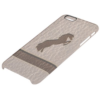 Leather-Look Horse 2 Soft Clear iPhone 6 Plus Case
