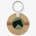 Leather look Horse Head KEYCHAIN