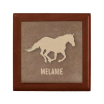 Leather Look Horse Imprint gift boxes