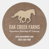 Leather Look Horse Imprint stickers