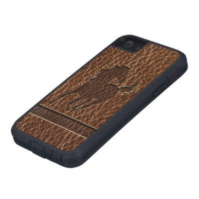 Leather-Look Horse iPhone 5/5S Cover