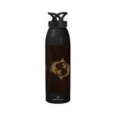 Leather-Look Pisces Drinking Bottle
