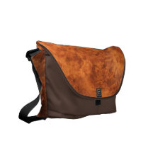 Leather Look Rickshaw Messenger Bag