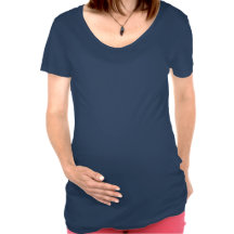 Leather-Look Rose Dark Maternity Shirt