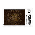 Leather-Look Star Dark Stamp