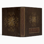 Leather-Look Star Dark Vinyl Binder