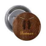 Leather-Look Wedding Button