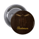 Leather-Look Wedding Dark Buttons