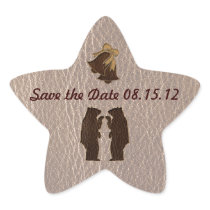 Leather-Look Wedding Soft Sticker