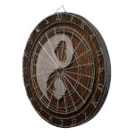 Leather-Look Yin Yang Heart Dark Dart Boards