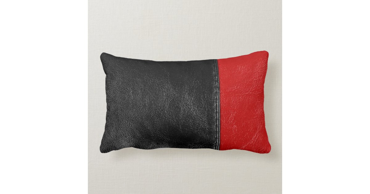 Leather Lumbar Pillow Zazzle