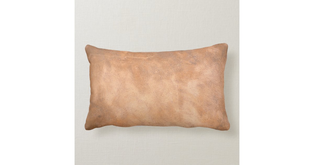 leather lumbar pillow