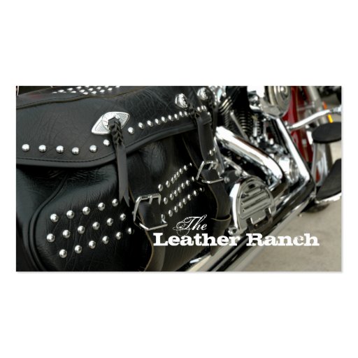 Leather Motorcycle Business Card (front side)