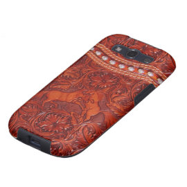 Leather mustangs samsung galaxy case galaxy s3 case