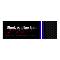 Leather Play Party Ticket Business Card