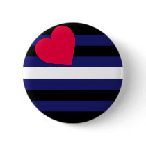 Leather Pride Flag Button
