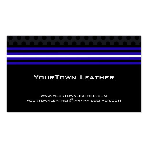 Leather Pride Flag Community Card Business Card (back side)
