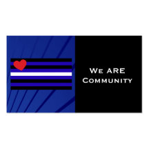 Leather Pride Flag Community Card Business Card