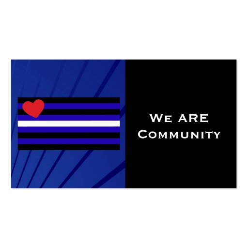 Leather Pride Flag Community Card Business Card