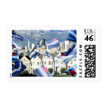 Leather Pride Flags Over San Francisco Stamps