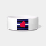 Leather Pride Cat Bowls