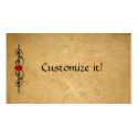 Leather & Ruby CUSTOM Profile CARD business cards