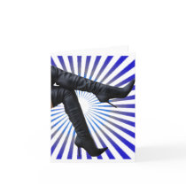 Leather Thigh High Boots Card