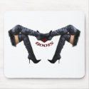 Leather Thigh High Boots Mouse Pad mousepad