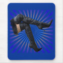 Leather Thigh High Boots Mouse Pad mousepad